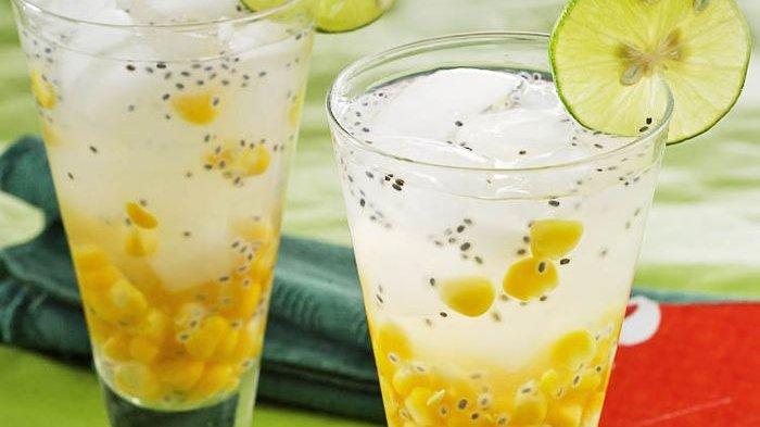 ILUSTRASI Es jagung selasih