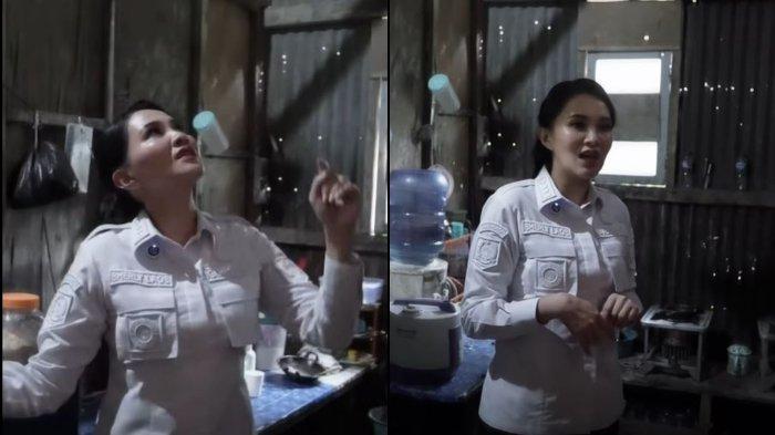 Gubernur Maluku Utara, Sherly Laos atau Sherly Tjoanda, berkunjung ke rumah calon siswa Sekolah Rakyat. Gambar tangkap layar dari Instagram.com/@s_tjo, Juni 2025.