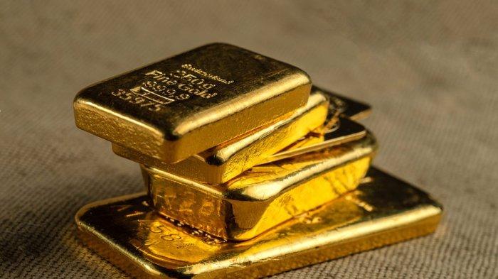 HARGA EMAS ANTAM - Ilustrasi emas batangan diunduh dari dokumen KOMPAS.com, Rabu 24 April 2024. Berikut harga serta buyback emas Antam hari ini, Selasa (2/4/2025). Turun Rp 7 ribu per gram.