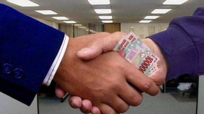 STATEMENT: Gambar ilustrasi suap korupsi Kamis (1/1/2024).