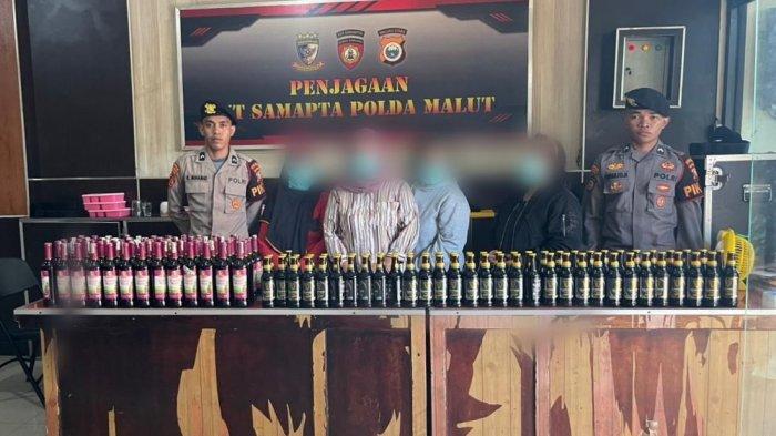 HUKUM: Seorang IRT di Ternate, maluku Utara ditangkap karena jual Miras berbagai jenis, Senin (4/12/2023).