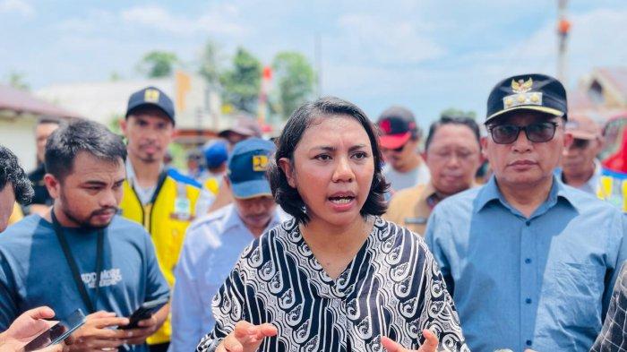 BANTUAN: Anggota DPR-RI Dapil Maluku Utara, Irine Yusiana Roba Putri, Senin (26/8/2024)