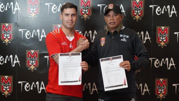 Jorge Correa, pemain Malut United diperkenalkan