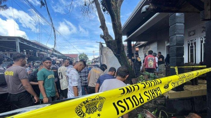 INSIDEN: Suasana seusai kebakaran mobil pengangkut BBM di Kota Ternate, Maluku Utara, Rabu (25/12/2024)