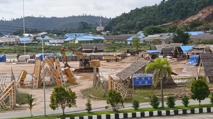 PROYEK: Lahan HKG di Desa Bobong, Pulau Taliabu, Maluku Utara jadi lokasi baru pembangunan RSUD Bobong tipe c, Minggu (27/7/2025)