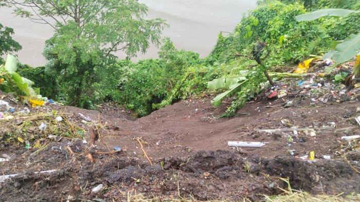 BENCANA: Lokasi longsor di Kelurahan Ngade, Kota Ternate, Maluku Utara, Kamis (19/6/2025)