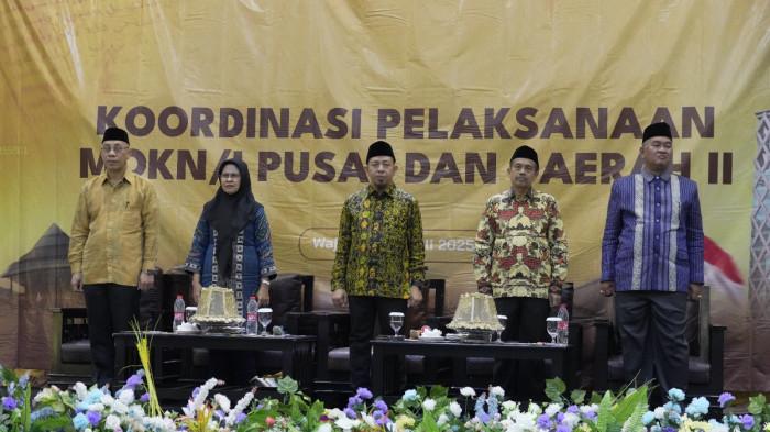 RAKOR - Panitia pusat dan daerah Musabaqah Qira'atil Kutub Nasional ke-8 dan Internasional ke-1 menggelar rapat koordinasi selama tiga hari di Hotel Sallo, Kabupaten Wajo, Sulawesi Selatan.