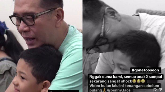 Mendiang Calon Gubernur Maluku Utara, Benny Laos, bersama Arsya putra Anang Hermansyah-Ashanty