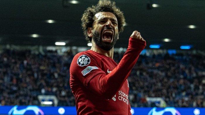 Pemain Liverpool, Mohamed Salah, cetak rekor dengan hattrick dalam 6 menit 12 detik saat lawan Rangers.