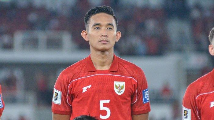 KOMPETISI: Bek Timnas Indonesia Rizky Ridho tampil apik saat menghadapi Bahrain pada laga lanjutan Grup C Kualifikasi Piala Dunia 2026 Zona Asiadi Stadion Utama Gelora Bung Karno, Jakarta, Selasa (25/3/2025).