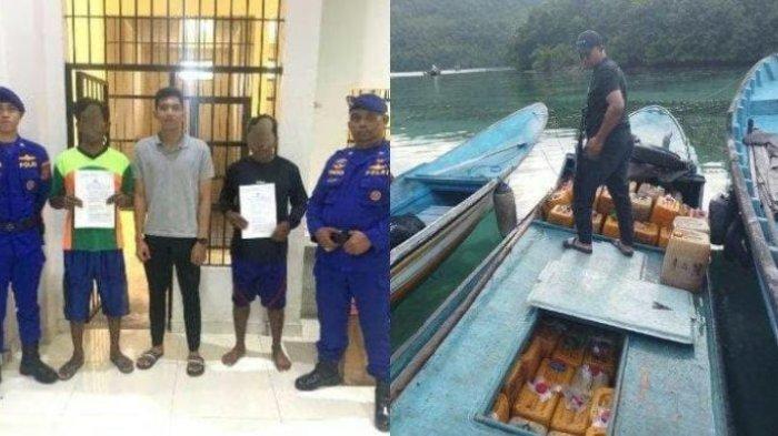 HUKUM: Ditpolairud Polda Sulteng amankan 2,2 ton solar dan terduga pelaku tujuan Pulau Taliabu, Maluku Utara