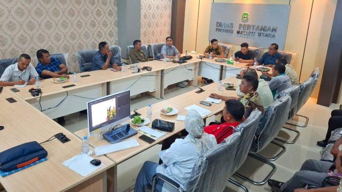 PEMBERDAYAAN: Suasana pertemuan DPRD Pulau Morotai dengan Dinas Pertanian Maluku Utara, Jumat (13/6/2025)