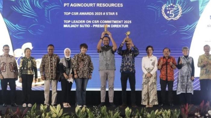 Presiden Direktur Agincourt Dianugerahi Penghargaan TOP Leader on CSR Commitment 2025 12 Juni 2025