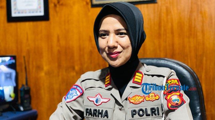 PROFIL: AKP Farha selaku Kasat Lantas Polres Ternate, Maluku Utara saat diwawancara Tribunternate.com, Selasa (15/4/2025).