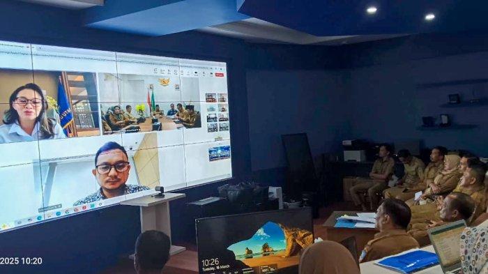 AGENDA - Rakor pemberantasan korupsi diselenggarakan Direktorat Koordinasi dan Supervisi Wilayah V KPK secara daring dari Ruang Command Center Morotai, Selasa (18/3/2025).