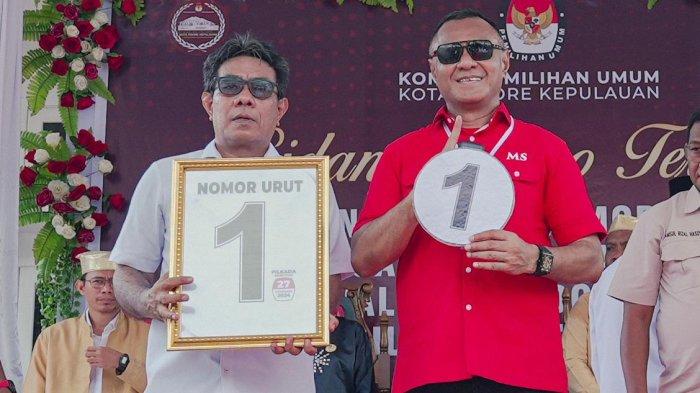 PILKADA: Pasangan Calon Wali Kota dan Wakil Wali Kota Tidore Kepulauan nomor urut 1 Muhammad Sinen (kanan) dan Ahmad Laiman (kiri)