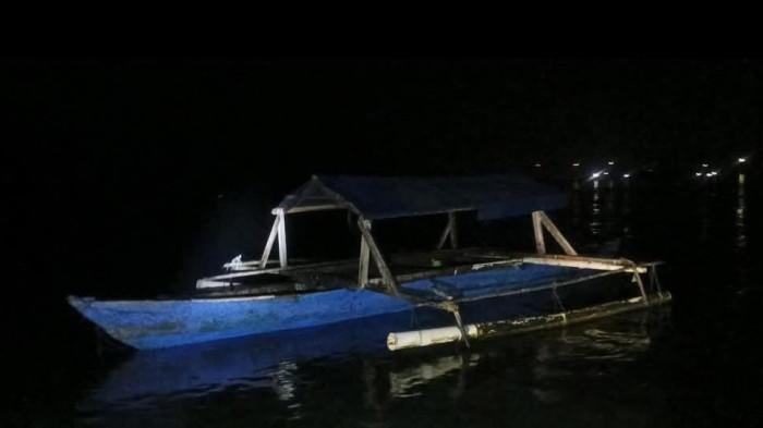 KABAR: Perahu miliki seorang nelayan di Halmahera Timur, Maluku Utara yang diduga hilang saat memancing, Rabu (16/7/2025)