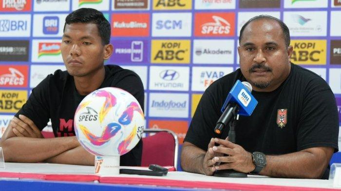 KOMPETISI: Sesi jumpa pers Malut United sebelum laga melawan Persib Bandung di Stadion Gelora Bandung Lautan Api, Jumat (13/12/2024) pada laga lanjutan Liga 1 2024-2025 pekan ke 14