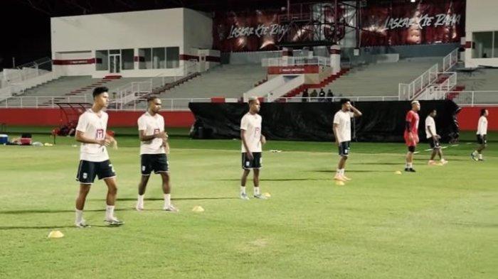 KOMPETISI: Sesi latihan Malut United jelang laga melawan PSS Sleman