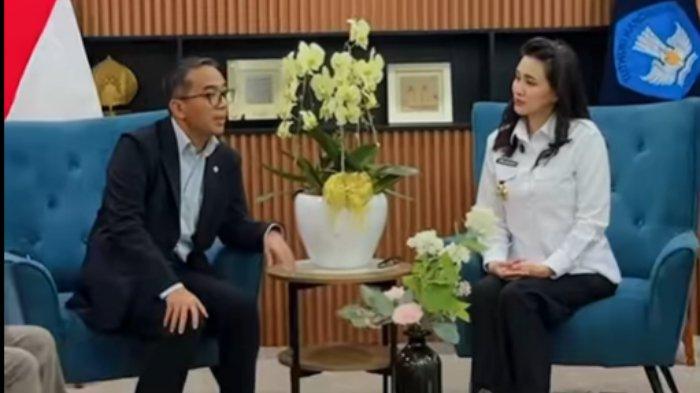 Gubernur Maluku Utara, Sherly Laos atau Sherly Tjoanda, menghadap Menteri Diktisaintek, Brian Yuliarto, saat kunjungan di Jakarta, 20 Maret 2025. Gambar tangkap layar Instagram @s_tjo pada 24 Maret 2025.