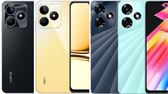 Simak perbandingan spesifikasi lengkap antara smartphone Realme C53 dan Infinix Hot 30.