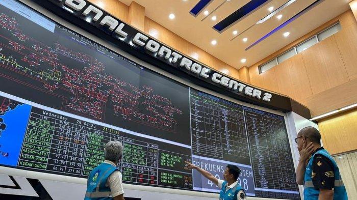 LISTRIK: Sistem kelistrikan pada unit induk PLN, Kamis (29/6/2023). Di mana perusahaan BUMN ini memastikan pasokan listrik aman pada Idul Adha 1444 H/2023 M.