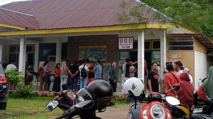 INSIDEN: Suana terkini IGD RSUD Bobong pasca kebakaran speedboat milik Cagub Maluku Utara, Benny Laos di Pelabuhan Bobong, Taliabu, Sabtu (12/10/2024)
