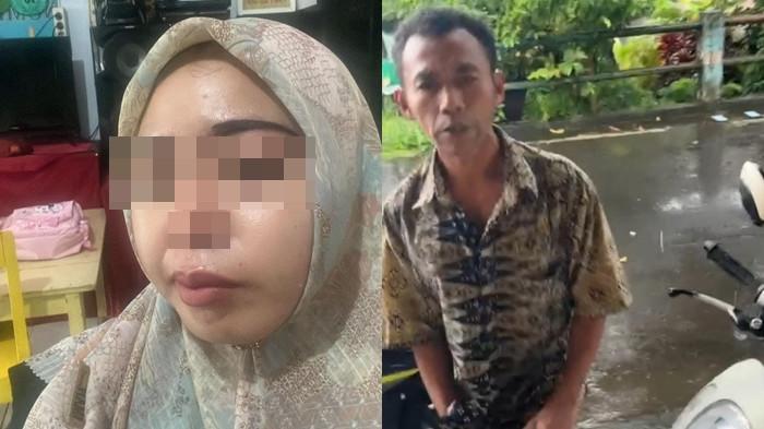 HUKUM: Nadia Munawar, terduga korban (kiri) dan terduga pelaku pamannya (kanan) di Kota Ternate, Maluku Utara
