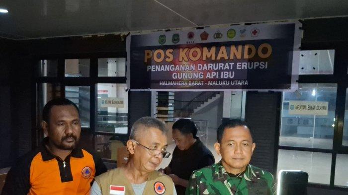 Wawancara Dandim Ternate Kolonel Arm Adietya Yuni Nurtono, S.H bersama perwakilan BNPB usai rapat evaluasi, Minggu (19/1/2025).
