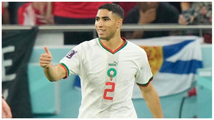 Bek andalan tim nasional Maroko, Achraf Hakimi