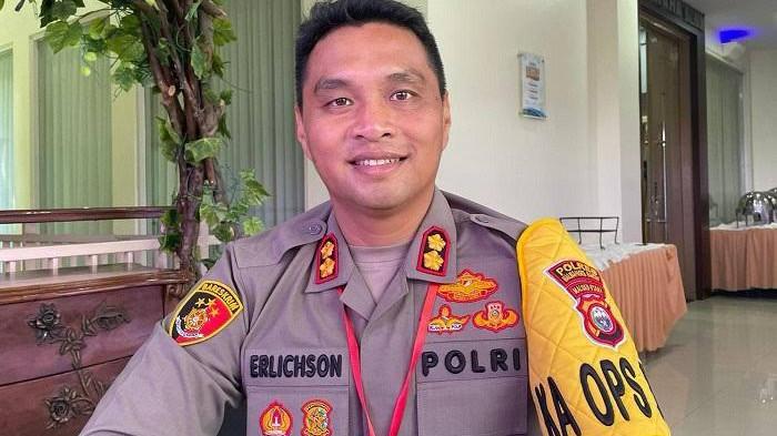 NARKOBA - Kapolres Halmahera Utara, AKBP Erlichson. Ia menjelaskan terkait penangkapan dua oknum polisi, Rabu (23/7/2025).