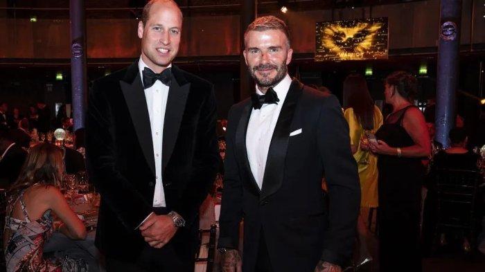 David Beckham bersama Pangeran William, cucu Ratu Elizabeth II