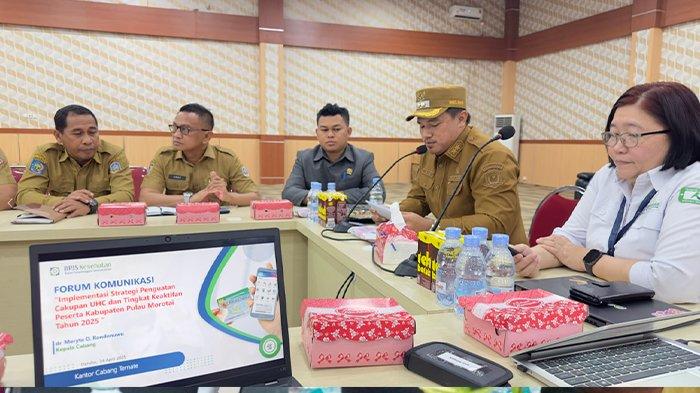 BPJS KESEHATAN - BPJS Kesehatan bersama Pemkab Morotai dalam forum komunikasi (forkom), Senin (14/4/2025), di kantor Bupati.