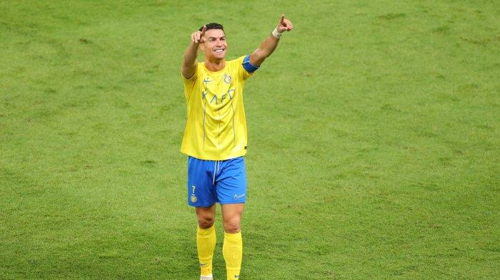 Cristiano Ronaldo saat Al Nassr mengalahkan klub Qatar, Al Duhail, dengan skor 4-3 dalam babak fase Grup E Matchday 3 Liga Champions Asia, Selasa (24/10/2023) malam waktu setempat.
