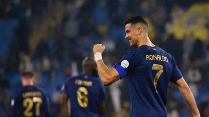 Cristiano Ronaldo saat Al Nassr mengalahkan Al Taawoun dengan skor 4-1 dalam Matchday 18 Liga Pro Saudi, Sabtu (30/12/2023) malam waktu setempat.