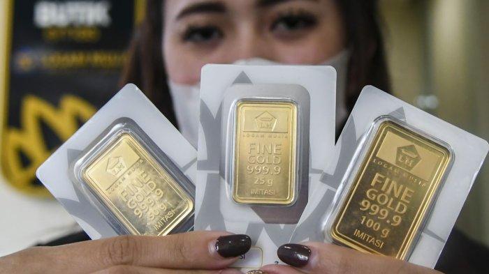 HARGA EMAS ANTAM - Foto emas batangan Antam. Diunduh dari KOMPAS.com pada Jumat, 27 September 2024. Berikut harga dan buyback emas Antam hari ini, Selasa (3/6/2025). Naik Rp 35 ribu per gram.