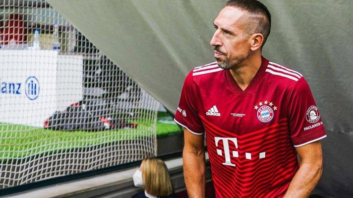 Pemain sepak bola asal Perancis sekaligus legenda Bayern Munich, Franck Ribery.