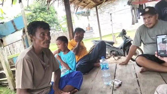 INSIDEN: Warga terdampar dari Pulau Buton ke Desa Bapenu, Kecamatan Taliabu Selatan, Kabupaten Pulau Taliabu, Senin (9/6/2025).