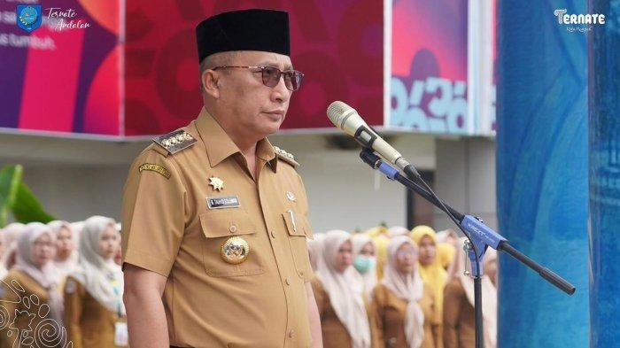 HARAPAN - Wali Kota Ternate M Tauhid Soleman menyampaikan harapan dalam pelaksanaan Rakernas JKPI 2026, Selasa (8/7/2025).