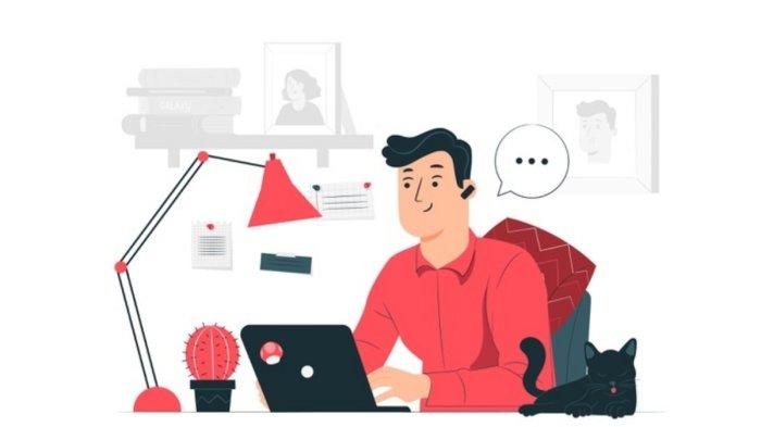 Ilustrasi bekerja.