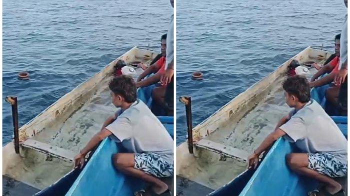 Pencarian nelayan yang hilang di perairan Desa Kawalo-woyo, Pulau Taliabu. Warga hanya temukan perahu tanpa pemilik