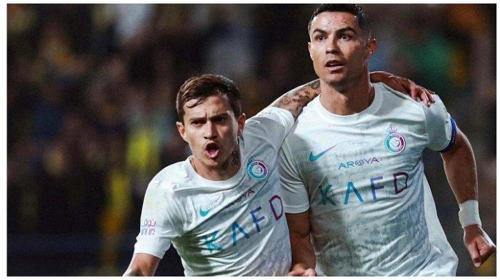 Otavio dan Cristiano Ronaldo yang jadi rekan satu tim di Al Nassr