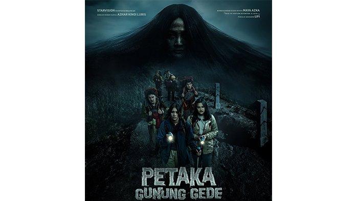 POSTER FILM - Poster film Petaka Gunung Gede (2025) yang diunduh dari Instagram @petakagununggede, Kamis (6/2/2025). Hari ini Kamis (6/2/2025) tayang perdana di Bioskop XXI Ternate, Maluku Utara.