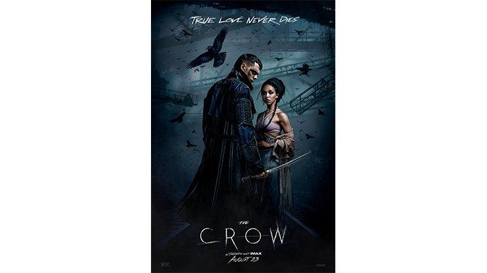 Poster film The Crow yang tayang perdana hari ini, Jumat (23/8/2024), di Bioskop XXI Ternate, Maluku Utara.
