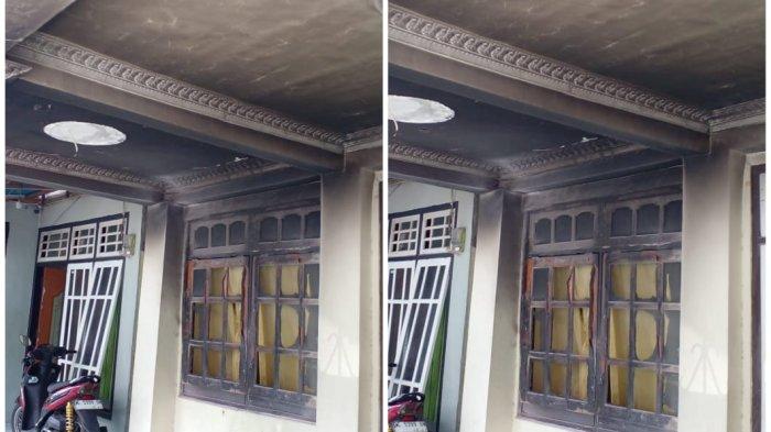 Sekitar rumah pun ikut terbakar dalam aksi pria tersebut, Jumat (20/12/2024).