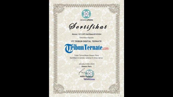sertifikat trubunternate.com dari dewan pers