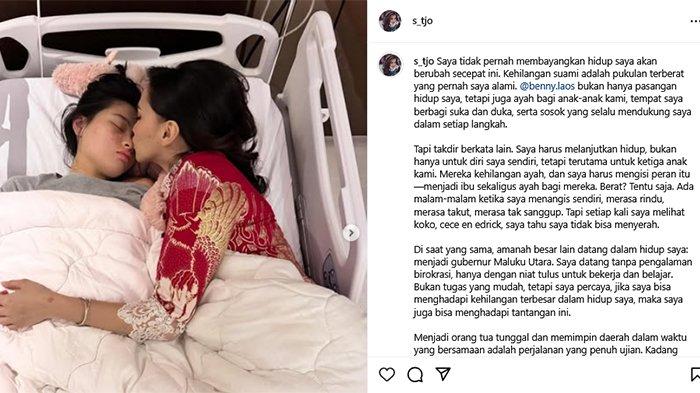 SHERLY LAOS - Tangkapan layar pada unggahan Sherly Laos di instagram @s_tjo. Senin (17/2/2025).