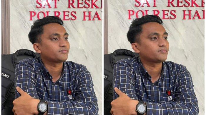 HUKUM: Kasat Reskrim Polres Kabupaten Halmahera Selatan, Provinsi Maluku Utara, IPTU Gian C. Jumario ketika menjelaskan penetapan tersangka kasus pencabulan, Kamis (19/12/2024).