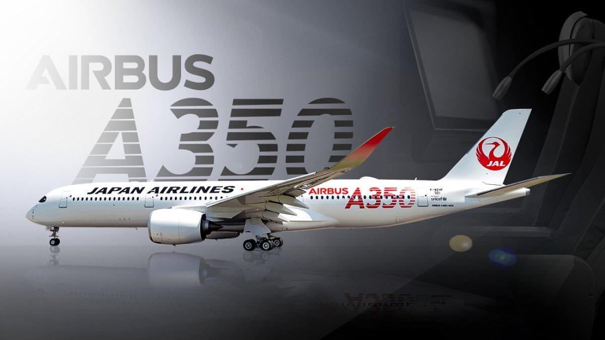 Pesawat Airbus A350 Japan Airlines.