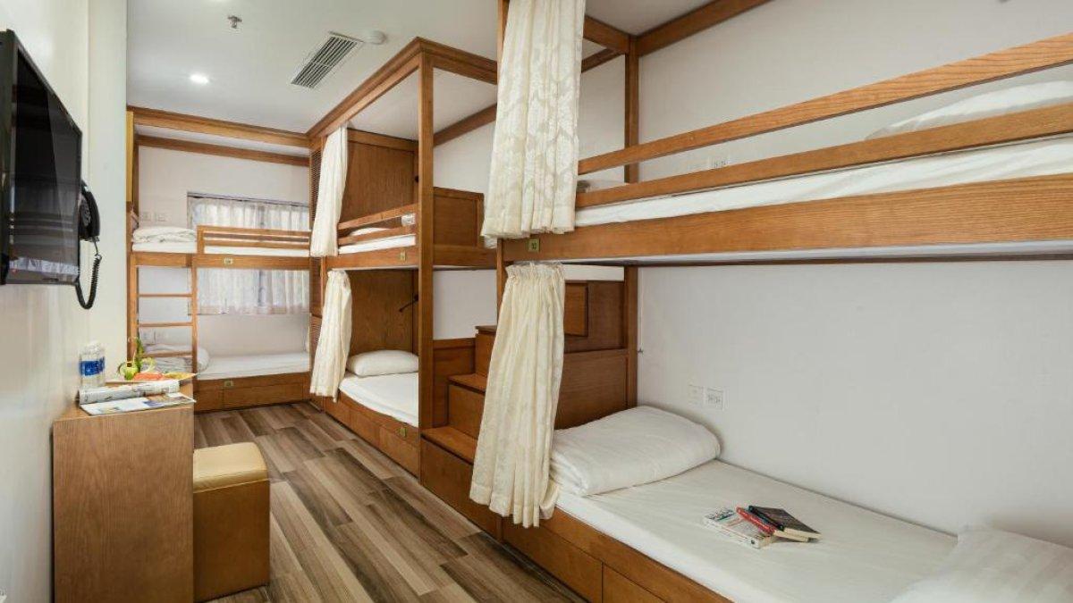 Ilustrasi tipe kamar 1 single bed ranjang susun dari AFFA Boutique Hotel